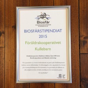 Biosfärstipendiat 2015: Föräldrakooperativet Kullebarn